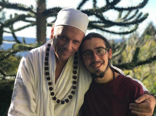 Satchitananda mit Panajotis Papadopolous